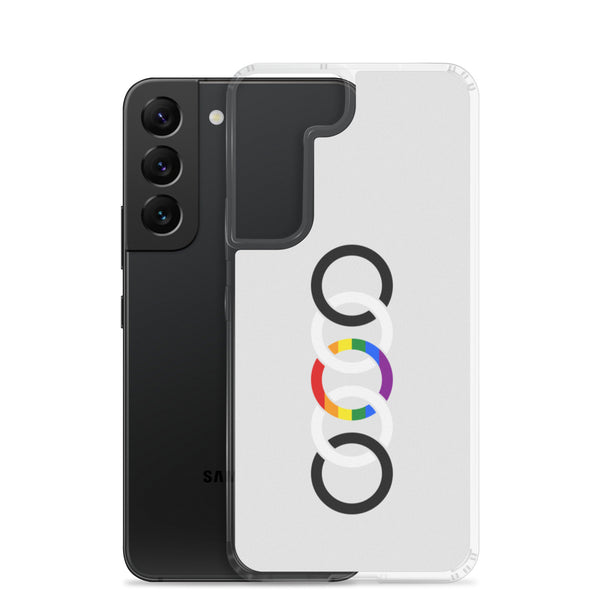 Straight Ally Pride Colors Vertical Circles LGBTQ+ Samsung Phone Case
