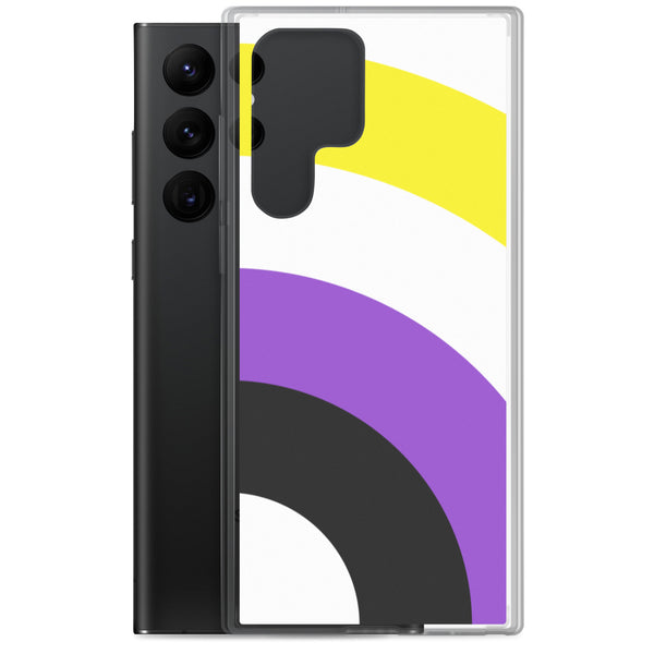 Non-binary Pride Arched Large Flag LGBTQ+ Samsung Phone Case