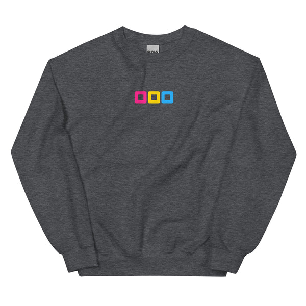 Pansexual Pride Rounded Squares LGBTQ+ Unisex Fit Sweatshirt