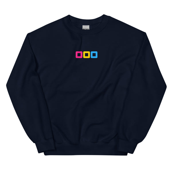 Pansexual Pride Rounded Squares LGBTQ+ Unisex Fit Sweatshirt