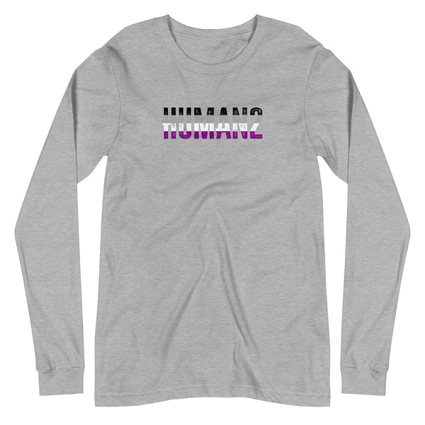 Asexual Pride Human2 Unisex Fit Long Sleeve T-Shirt