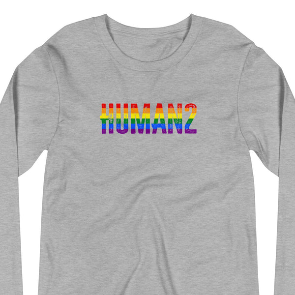 Gay Pride Human2 Unisex Fit Long Sleeve T-Shirt