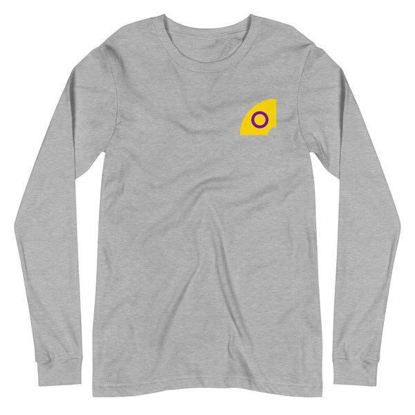 Intersex Pride Arched Flag Unisex Fit Long Sleeve T-Shirt