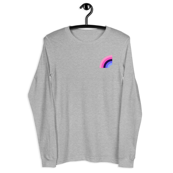 Omnisexual Pride Arched Flag Unisex Fit Long Sleeve T-Shirt