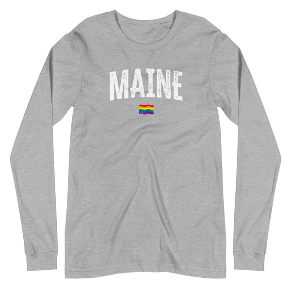 Maine Gay Pride LGBTQ+ Unisex Long Sleeve T-Shirt