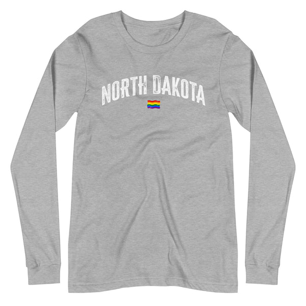 North Dakota Gay Pride LGBTQ+ Unisex Long Sleeve T-Shirt