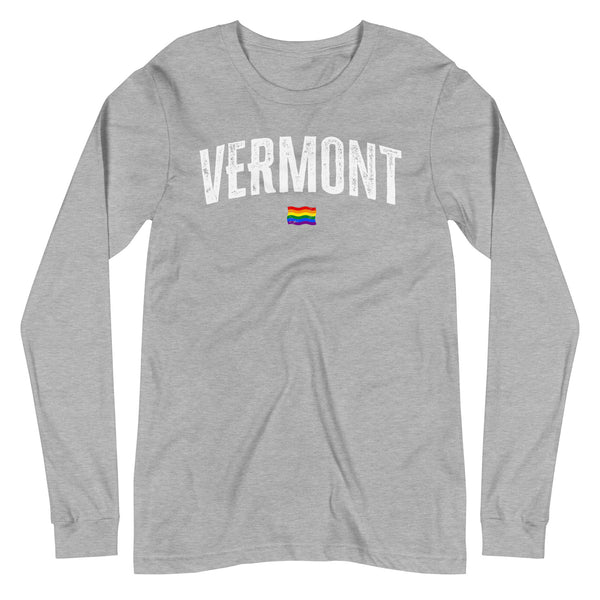 Vermont Gay Pride LGBTQ+ Unisex Long Sleeve T-Shirt