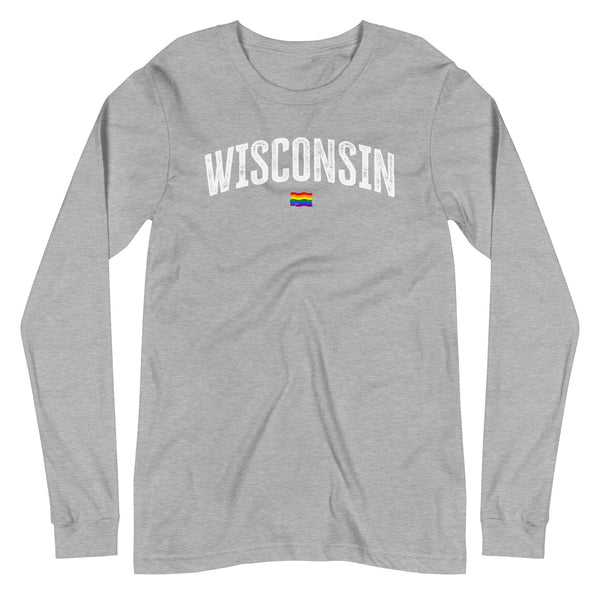 Wisconsin Gay Pride LGBTQ+ Unisex Long Sleeve T-Shirt