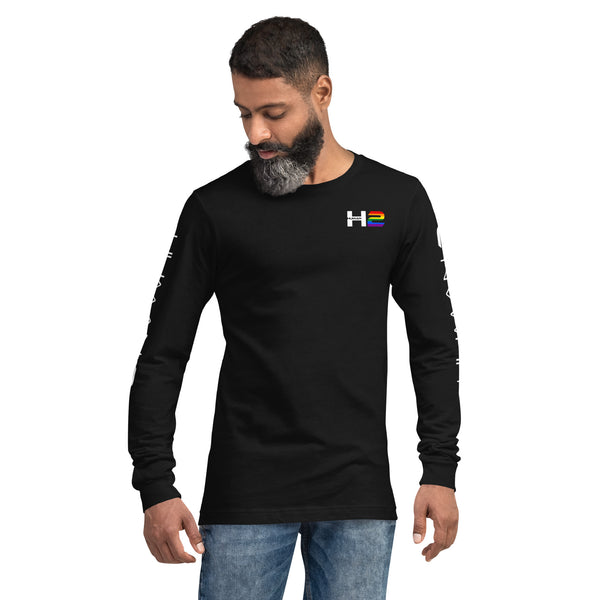 White H Human 2 LGBTQ+ Gay Pride Unisex Long Sleeve T-Shirt