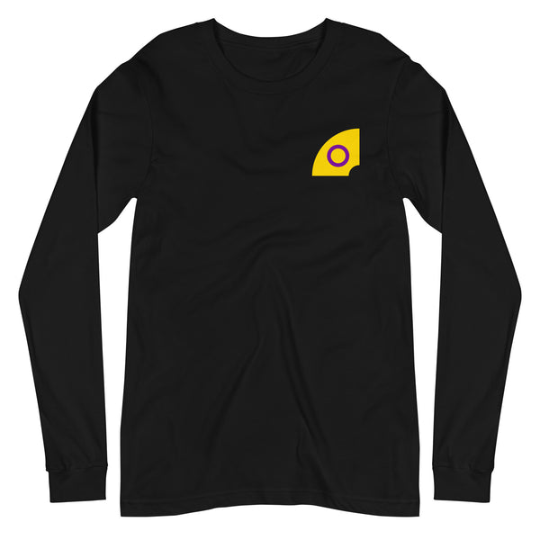 Intersex Pride Arched Flag Unisex Fit Long Sleeve T-Shirt