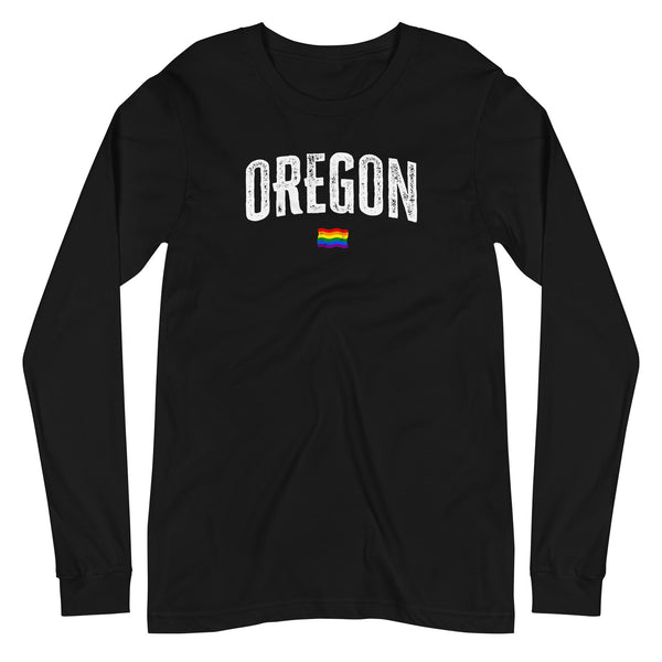 Oregon Gay Pride LGBTQ+ Unisex Long Sleeve T-Shirt
