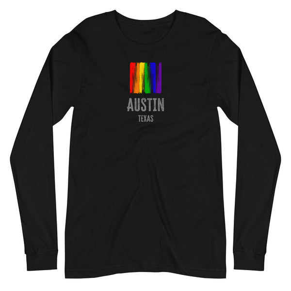Austin Gay Pride Unisex Long Sleeve T-Shirt