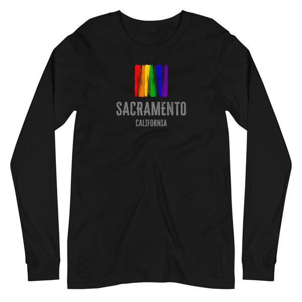Sacramento California Gay Pride Unisex Long Sleeve T-Shirt