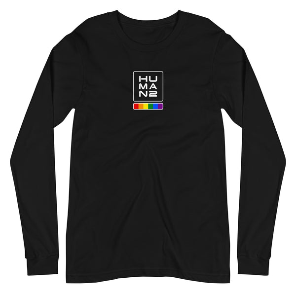 Gay Pride Colors Human 2 Unisex Long Sleeve T-Shirt