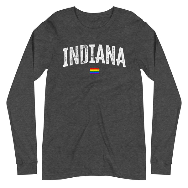 Indiana Gay Pride LGBTQ+ Unisex Long Sleeve T-Shirt