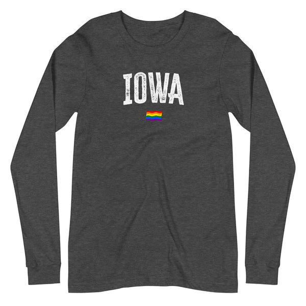 Iowa Gay Pride LGBTQ+ Unisex Long Sleeve T-Shirt