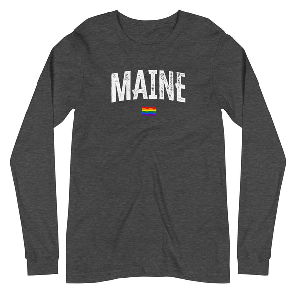 Maine Gay Pride LGBTQ+ Unisex Long Sleeve T-Shirt