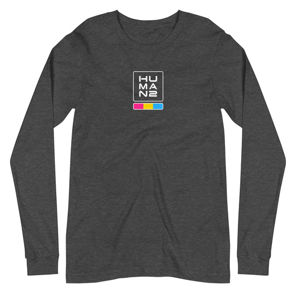 Pansexual Pride Colors Human 2 Unisex Long Sleeve T-Shirt