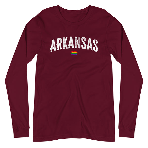 Arkansas Gay Pride LGBTQ+ Unisex Long Sleeve T-Shirt
