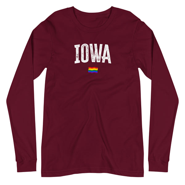 Iowa Gay Pride LGBTQ+ Unisex Long Sleeve T-Shirt