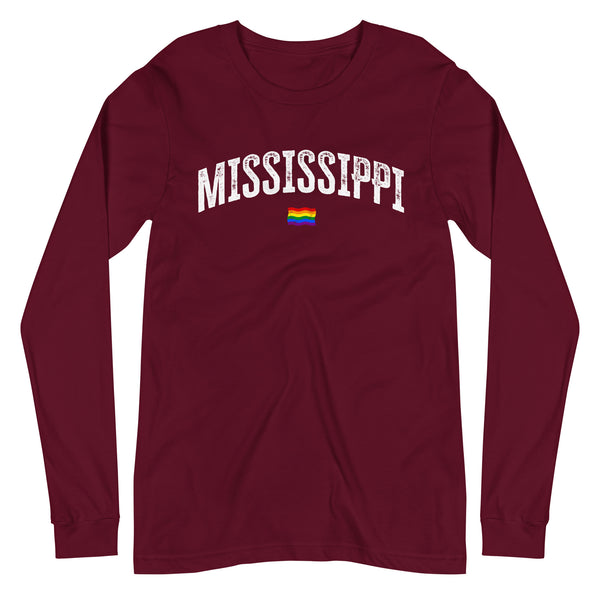 Mississippi Gay Pride LGBTQ+ Unisex Long Sleeve T-Shirt