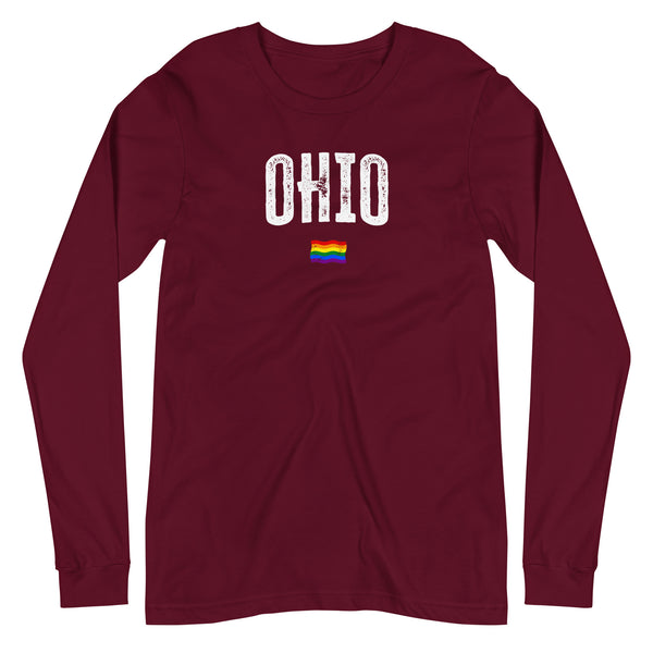 Ohio Gay Pride LGBTQ+ Unisex Long Sleeve T-Shirt