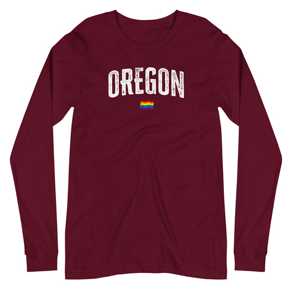 Oregon Gay Pride LGBTQ+ Unisex Long Sleeve T-Shirt