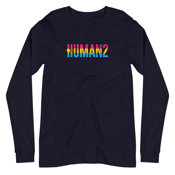 Pansexual Pride Human2 Unisex Fit Long Sleeve T-Shirt