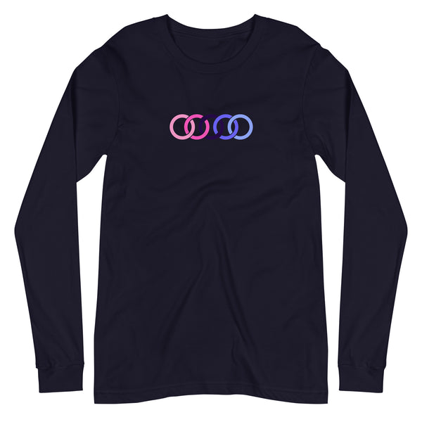 Omnisexual Pride Circles Graphic LGBTQ+ Unisex Long Sleeve T-Shirt