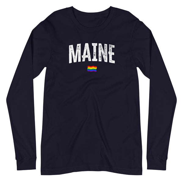 Maine Gay Pride LGBTQ+ Unisex Long Sleeve T-Shirt