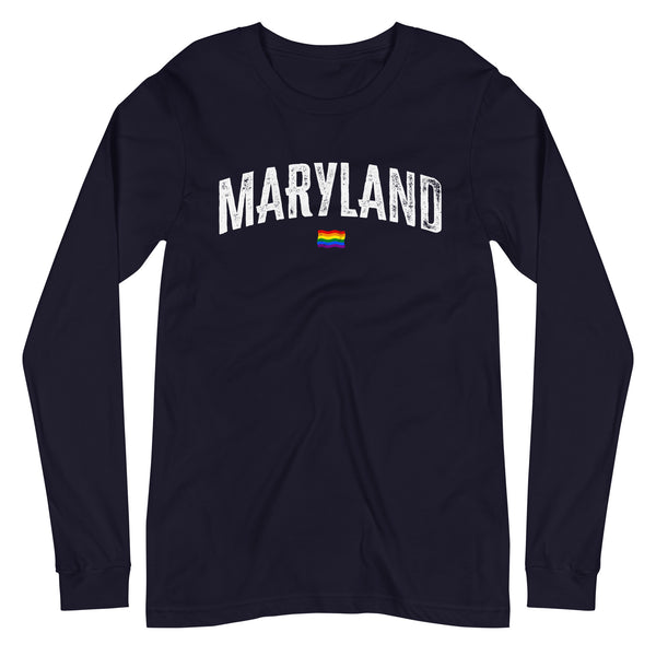 Maryland Gay Pride LGBTQ+ Unisex Long Sleeve T-Shirt