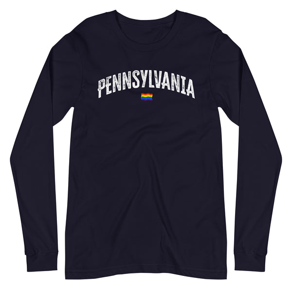 Pennsylvania Gay Pride LGBTQ+ Unisex Long Sleeve T-Shirt