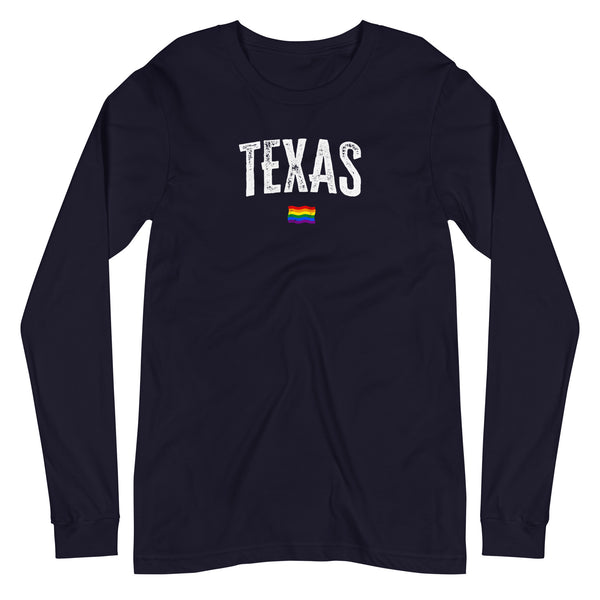 Texas Gay Pride LGBTQ+ Unisex Long Sleeve T-Shirt