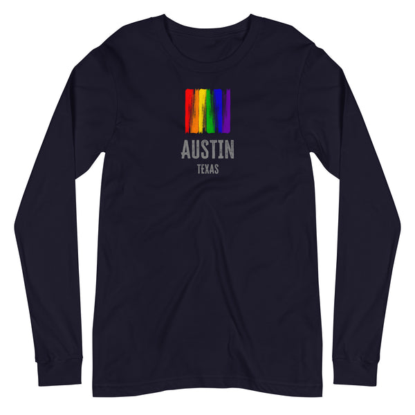 Austin Gay Pride Unisex Long Sleeve T-Shirt