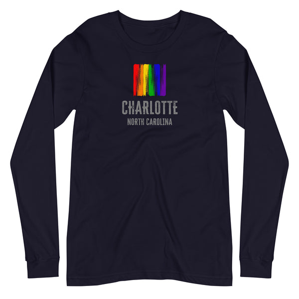 Charlotte Gay Pride Unisex Long Sleeve T-Shirt