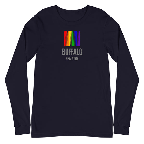 Buffalo New York Gay Pride Unisex Long Sleeve T-Shirt