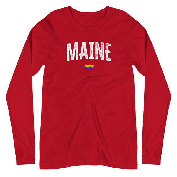 Maine Gay Pride LGBTQ+ Unisex Long Sleeve T-Shirt