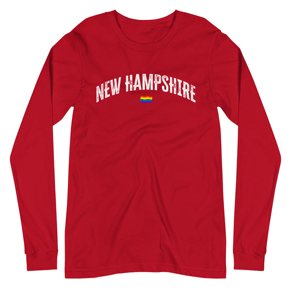 New Hampshire Gay Pride LGBTQ+ Unisex Long Sleeve T-Shirt