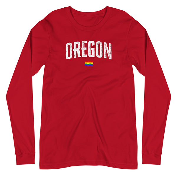 Oregon Gay Pride LGBTQ+ Unisex Long Sleeve T-Shirt