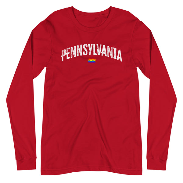 Pennsylvania Gay Pride LGBTQ+ Unisex Long Sleeve T-Shirt