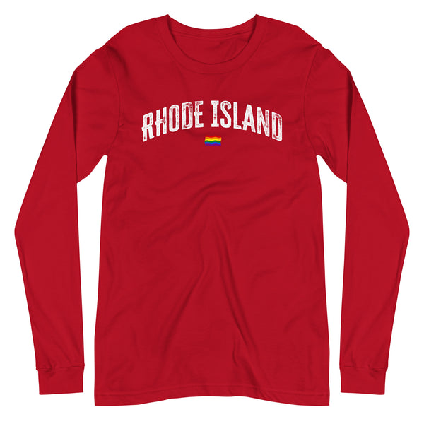 Rhode Island Gay Pride LGBTQ+ Unisex Long Sleeve T-Shirt