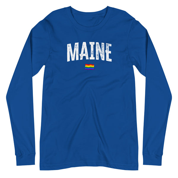 Maine Gay Pride LGBTQ+ Unisex Long Sleeve T-Shirt