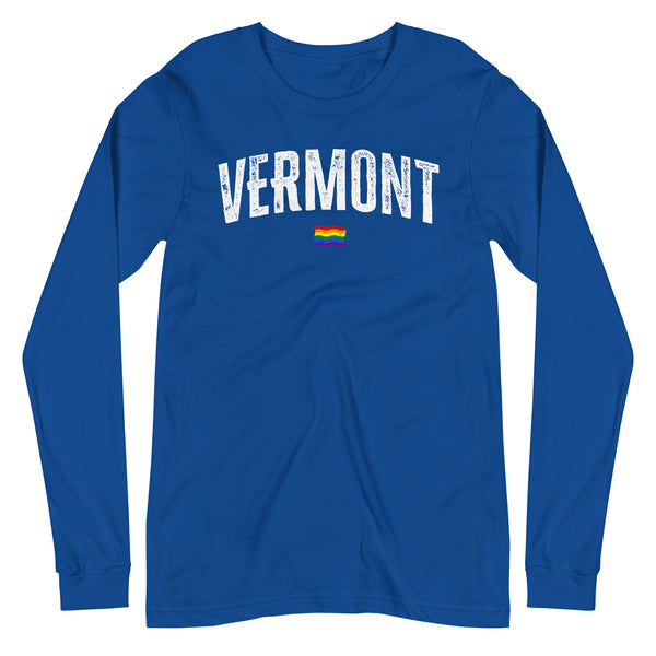 Vermont Gay Pride LGBTQ+ Unisex Long Sleeve T-Shirt