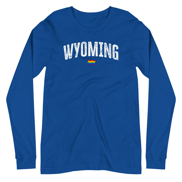 Wyoming Gay Pride LGBTQ+ Unisex Long Sleeve T-Shirt