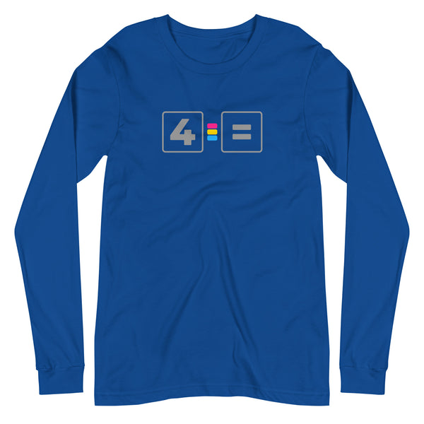 For Pansexual Equality Pride Colors LGBTQ+ Unisex Long Sleeve T-Shirt