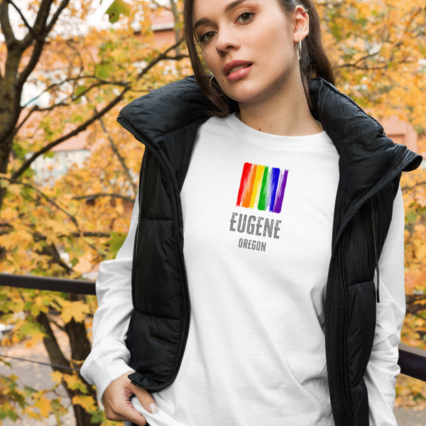 Eugene Oregon Gay Pride Unisex Long Sleeve T-Shirt