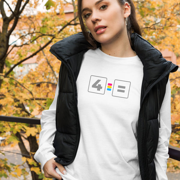 For Pansexual Equality Pride Colors LGBTQ+ Unisex Long Sleeve T-Shirt