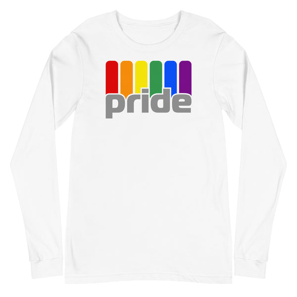 Gay Pride Rainbow Retro Graphic LGBTQ+ Unisex Long Sleeve T-Shirt