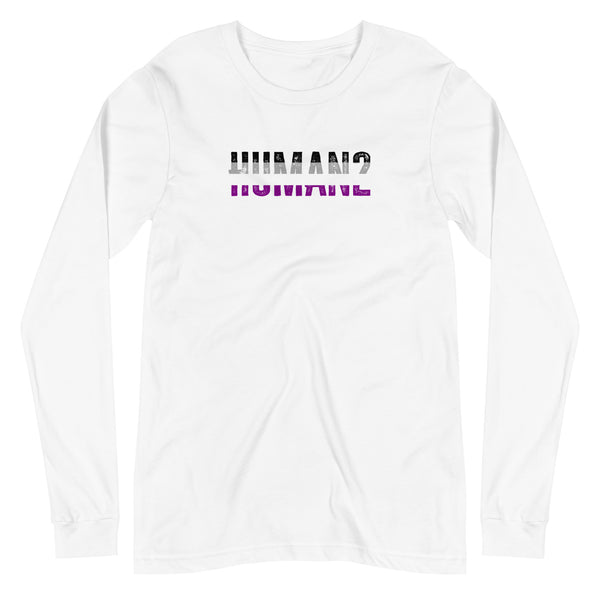 Asexual Pride Human2 Unisex Fit Long Sleeve T-Shirt
