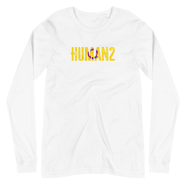 Intersex Pride Human2 Unisex Fit Long Sleeve T-Shirt